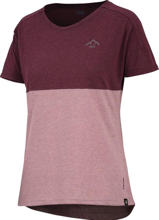 iXS Damen FlowTech Tee Mountain taupe-raisin 40 (40)