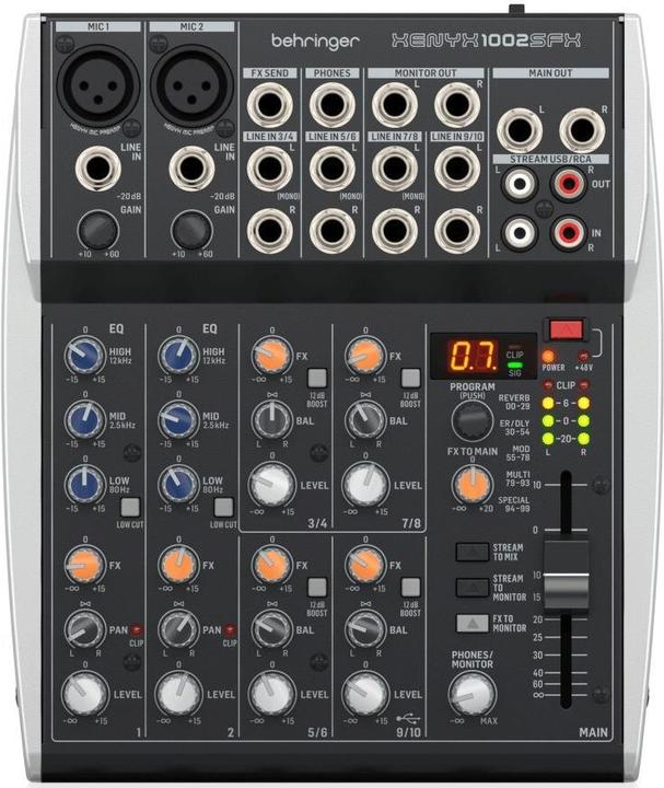Behringer Xenyx 1002SFX (Studio- und Livemixer)
