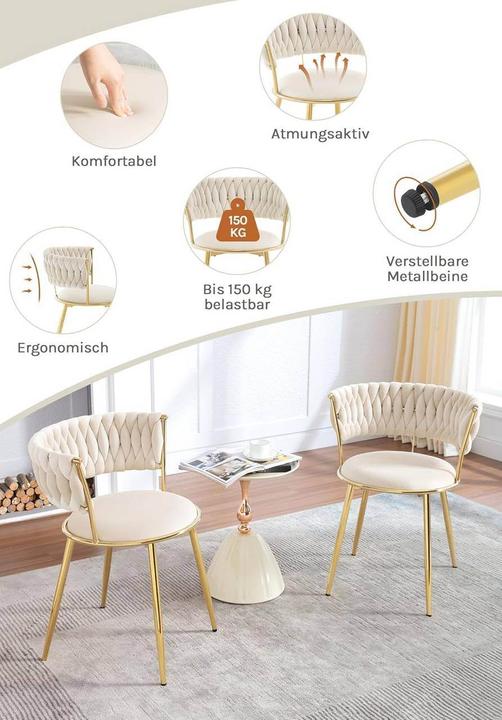 Actual product image Woltu Esszimmerstuhl