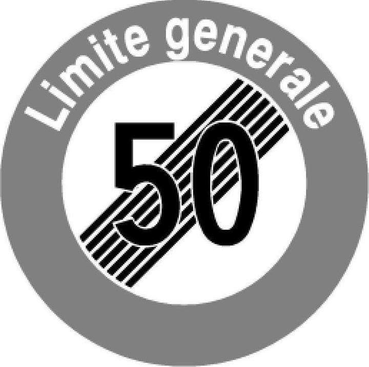 Image du produit BRW Signaux Fin de la vitesse 50 Limite générale