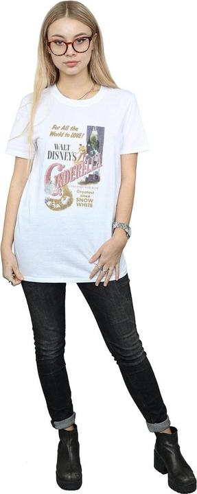Actual product image Cinderella Womens/Ladies Poster Cotton Boyfriend T-Shirt (3XL)