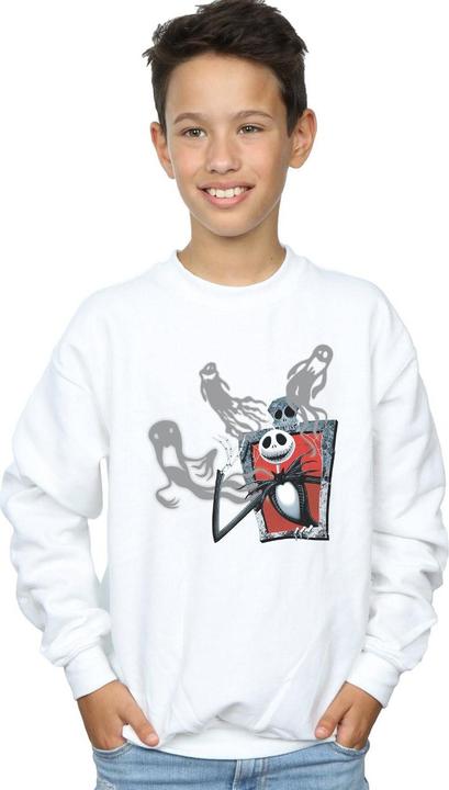 Actual product image Disney Boys Nightmare Before Christmas Ghosts Of Jack Sweatshirt (140, 146)