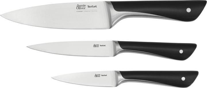 Image du produit Tefal Ensemble de couteaux Jamie Oliver 3 pièces, Noir (20 cm)