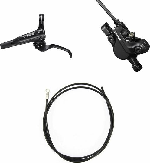 Actual product image Shimano Disc brake set BR-MT500 VO w/BL-MT501 PM 1000mm resin brake pads. Box (Front wheel brake, Brake kit, 2)