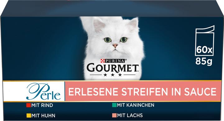 Image du produit Gourmet Perle Les Filettines en sauce (Senior, Adulte, 60 pcs, 5100 g)