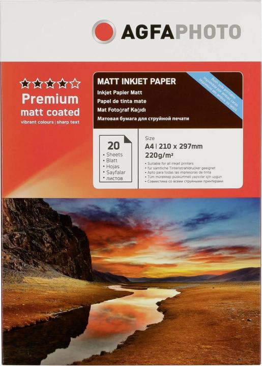 AGFAPHOTO Premium Double Side Matt-Coated 220 g A 4 20 Blatt (220 g/m², A4, 1 x)
