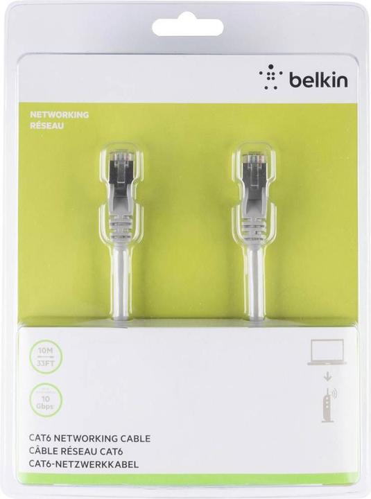 Actual product image Belkin Patch cable RJ-45 (M) to RJ-45 (M) (S/FTP, CAT6, 10 m)