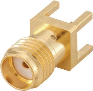 Rosenberger Gerätebuchse SMA gerade, SMA, Kupferberyllium, Buchse, Gerade, 50Ohm, Radiale Leitungen