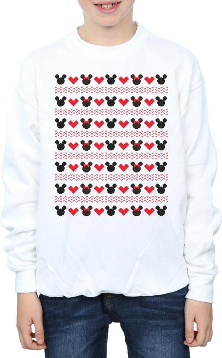 Image du produit Disney - Sweat MICKEY AND MINNIE CHRISTMAS HEARTS - Garçon (140, 146)