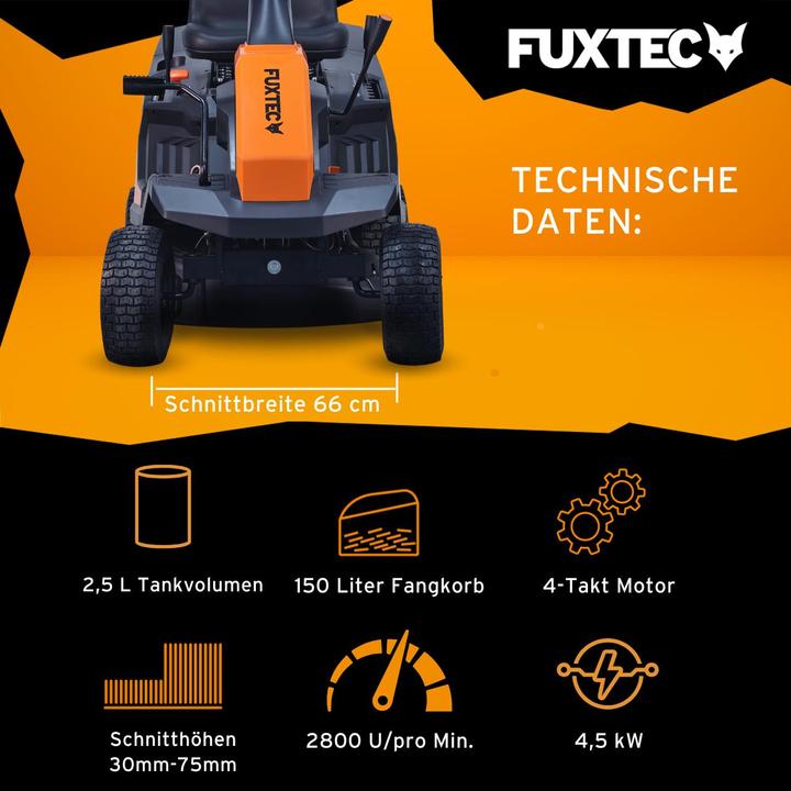 Immagine prodotto Fuxtec Aufsitzmäher FX-RMR66 (Benzina)