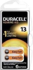 Immagine prodotto Duracell Batteria apparecchi acustici EasyTab 13 (PR48) NUOVA 6 pezzi. (6 pz., PR48)