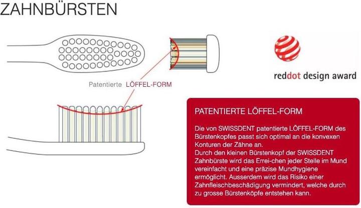 Immagine prodotto Swissdent PROFI Spazzolino da denti sbiancante Soft Red (1 pz) (Morbido, 1 x)