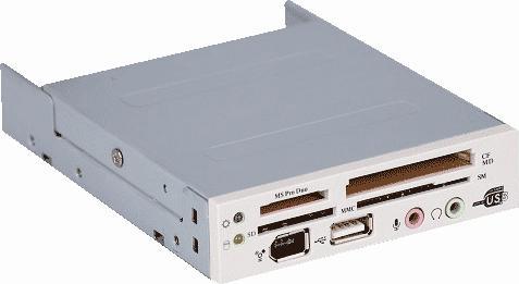 Produktbild Eurocase Card reader 33in1,USB,AU,FW,white