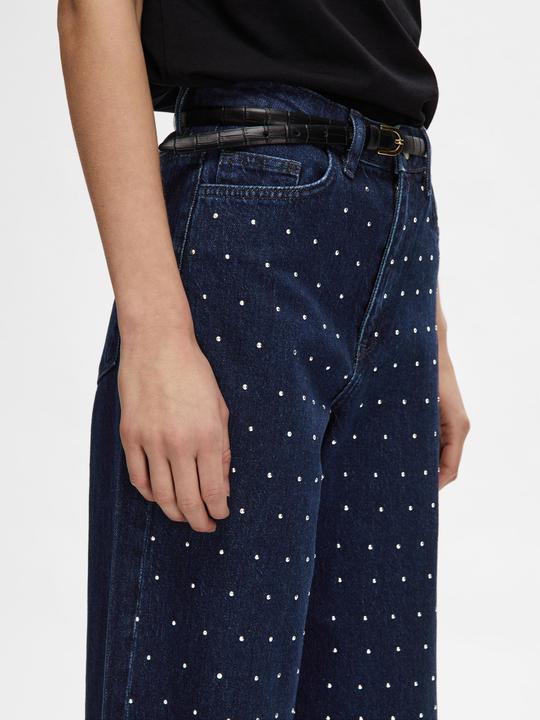 Produktbild Selected Femme Strass Wide Fit Jeans (W32/L32)