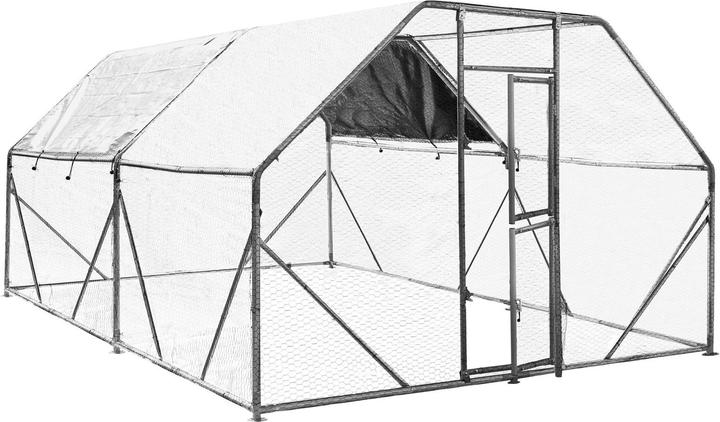 Produktbild Wiltec XXL Freilaufgehege 4x3x2m Aussengehege Voliere Hühnerstall Kleintiergehege