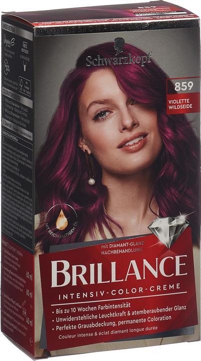 Schwarzkopf Brillance Crème colorante intensive (859 Soie sauvage pourpre)