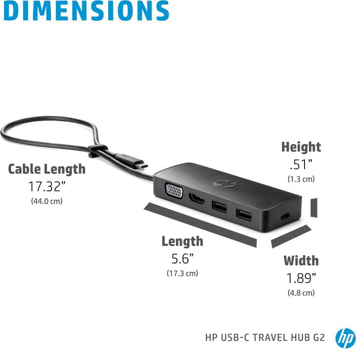 Produktbild HP Travel Hub G2 (USB-C, 1 Ports)