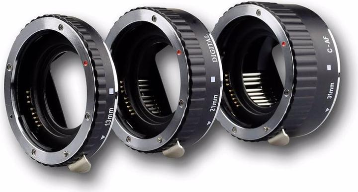 Actual product image Meike Extension Tube Set AF (Macro intermediate ring, Canon EF, Canon EF-S)