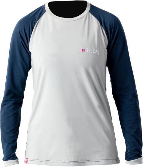 Immagine prodotto dirtlej Maglia da donna Mountee drirelease® Merino a maniche lunghe, grigio/blu, XL (XL)