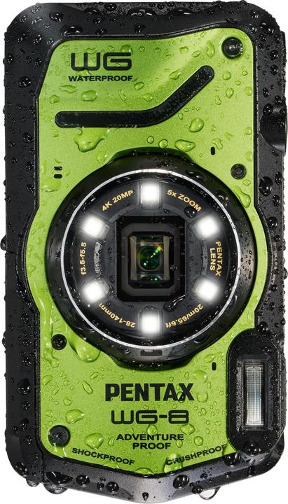 Productafbeelding RICOH Pentax WG-8 Groen (28 - 140 mm, 20 Mpx, 1/2,3'')