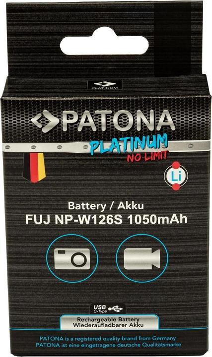 Image du produit Patona Platine USB-C Fujifilm NP-W126S (Batterie de l'appareil photo)