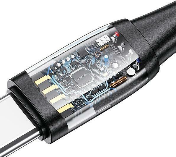 Actual product image Usams US-SJ645 U85 PD100W A+C to C+L+M 6in1 Fast Charging Cable 1.2m (1.20 m, USB 3.2 Gen 1)