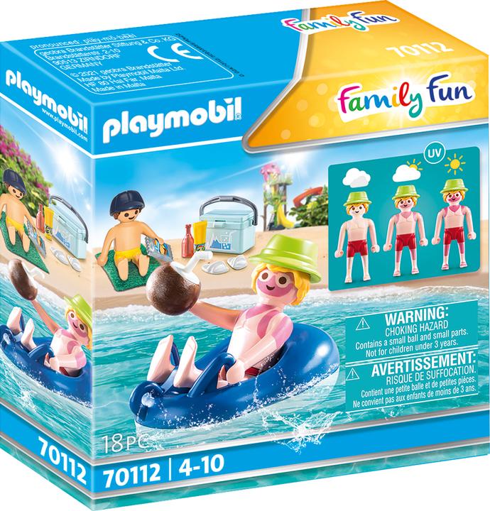 Image du produit Playmobil Vacancier avec coups de soleil et bouée (70112, Playmobil Family Fun)
