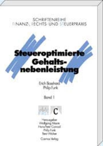 Produktbild Steueroptimierte Gehaltsnebenleistungen (Deutsch, Erich Bosshard, 2000)