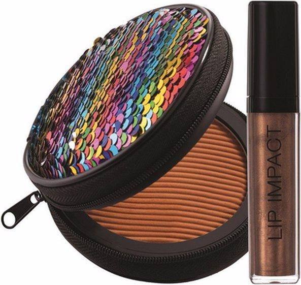 Produktbild Nouba Sunlike Set N.2 Millerighe Maxi Bronzer + Lip Impact 35 (Lipgloss Reflecta Texture) + Pouch