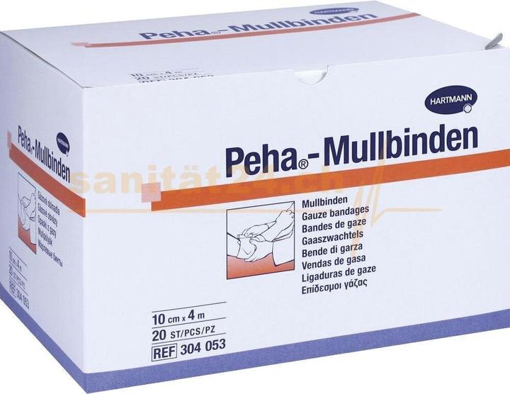 Actual product image Hartmann Peha® gauze bandages 4 m x 8 cm / 20 pcs.