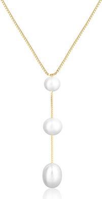 JVD - Gold Plated Freshwater Pearl Necklace SVLN0353XD2GP45
