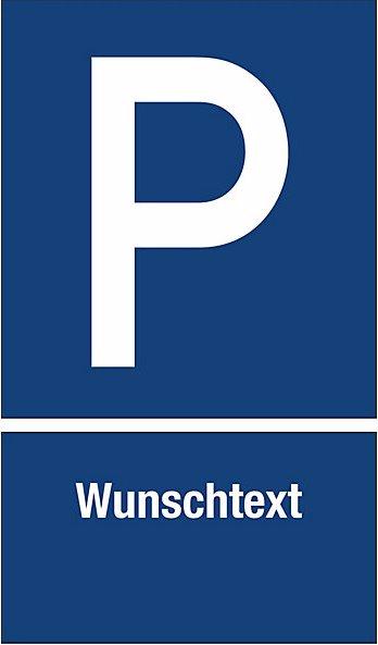 Actual product image Marahrens Parking sign, plastic, 250x400mm, P/inscription-up to max. 20 characters