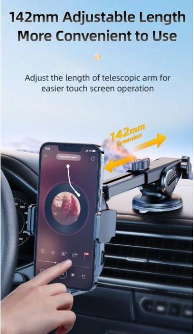 Actual product image Joyroom 15W Dual-Coil Wireless Car Charger Holder