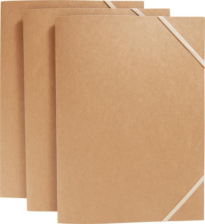 Immagine prodotto VBS Cartella in cartone kraft per documenti, DIN A3, 3 pezzi (A3, 3 x)