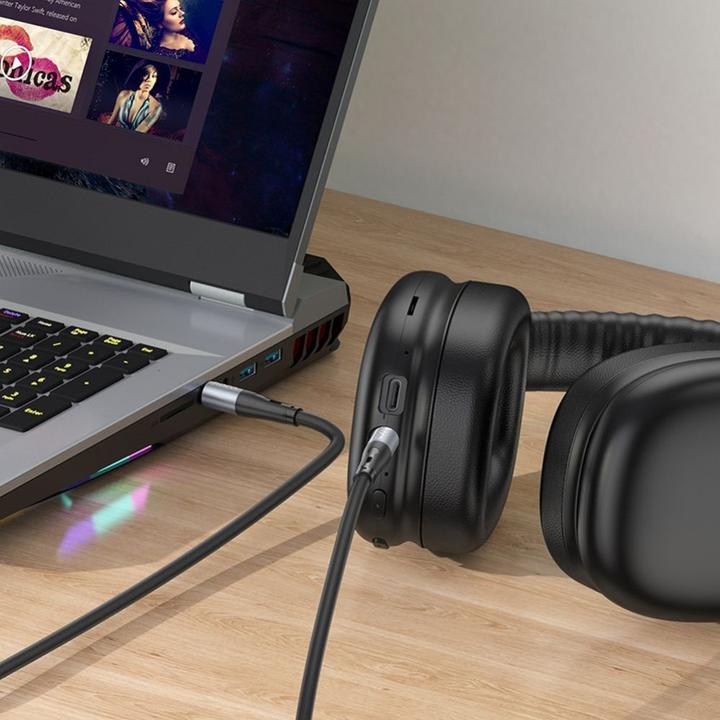 Produktbild Hoco 3.5mm to 3.5mm Audio Kabel UPA22, 1m, Schwarz (1 m)
