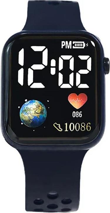 Immagine prodotto Cbx Orologio digitale a LED con cinturino in silicone e display da 12 ore Nero (37 mm)
