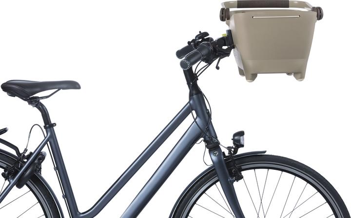 Actual product image Basil Buddy panier de vélo pour chien KF, 32L, brun biscotti (Dog, Washable)