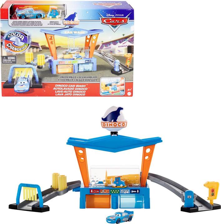 Image du produit Disney Cars Kit de jeu de lavage de voiture à changement de couleur Dinoco