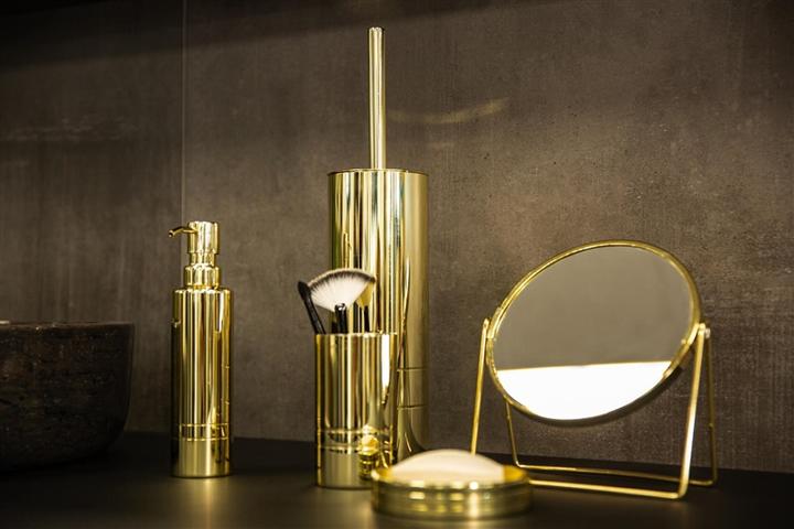 Actual product image Ridder Toilet Brush London Gold Handle Gold/Ss