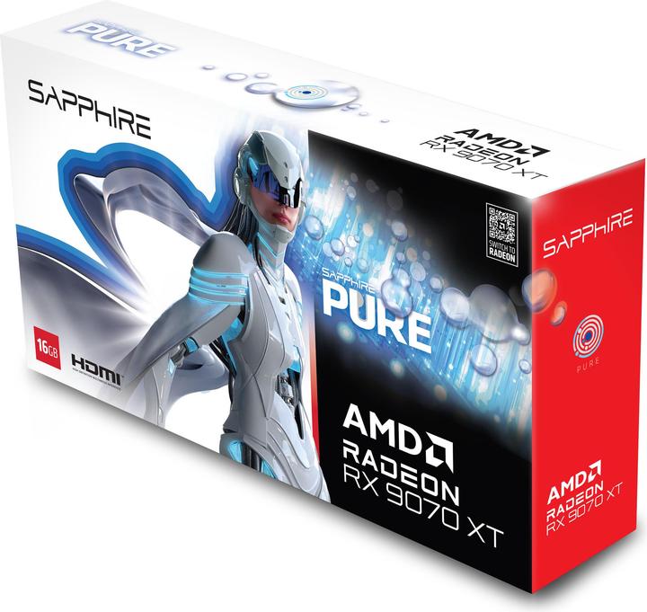 Produktbild Sapphire Pure Radeon RX 9070 XT Gaming OC (16 GB)