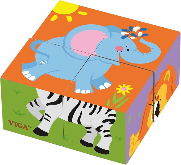 Viga Toys Cube puzzle (4 pieces)
