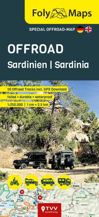 Produktbild FolyMap OFFROAD Sardinien 1:275 000