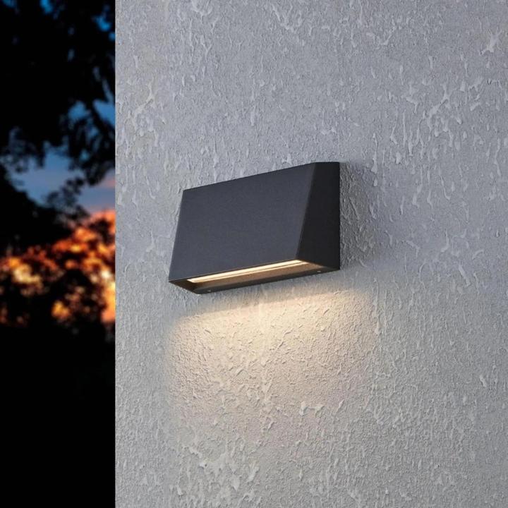 Actual product image EGLO 900887 SPONGANO LED outdoor wall/ceiling luminaire 9.5W Black Controllable light colour IP65 (1100 lm, IP65)