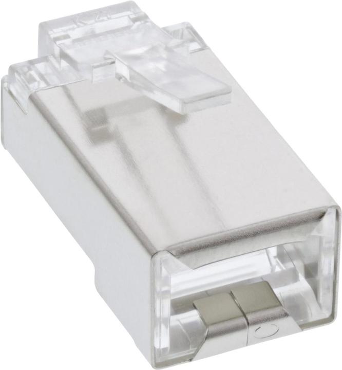 Immagine prodotto InLine Confezione da 100 spine modulari 8P8C RJ45 per crimpare su cavo tondo