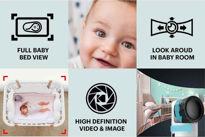 Actual product image Kodak Cherish C525P Smart Baby Monitor (Video & Audio)