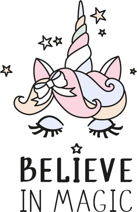 Image du produit Trenddeko Tête de licorne Believe in magic (19 x 30 cm)