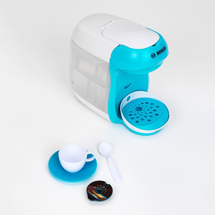 Image du produit Theo Klein 9520 Bosch Cafetière électrique Tassimo "Happy" I Avec bruitage, possibilité de remplissage d'eau e