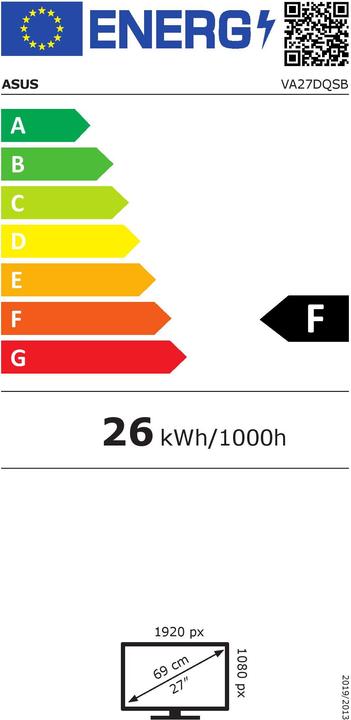 Energie-Label ASUS VA27DQSB (1920 x 1080 Pixel, 27")