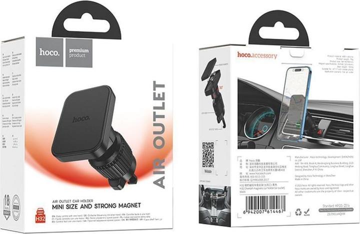 Produktbild Hoco Auto holder magnetic car holder for air vent H32 black
