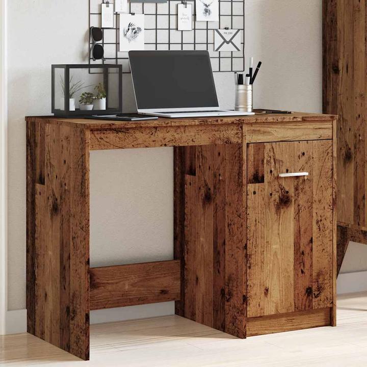 Image du produit VidaXL Schreibtisch Bürotisch Computertisch Arbeitstisch Tisch Altholz-Optik (100 x 50 x 76 cm)